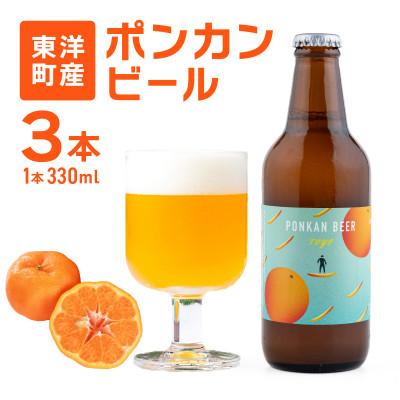 ふるさと納税 東洋町 ぽんかんビール 330ml×3本
