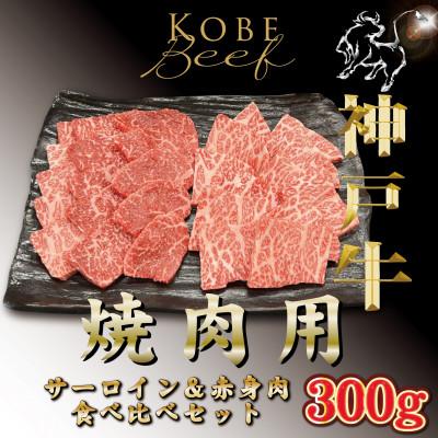 ふるさと納税 豊岡市 訳あり 赤身&amp;サーロイン 食べ比べ 焼肉用 300g