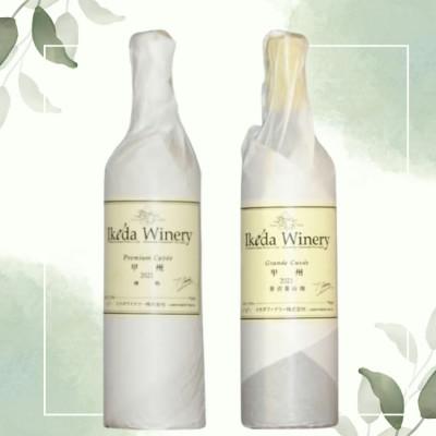 ふるさと納税 甲州市 イケダワイナリー[プレミアム・キュヴェ 甲州/グラン・キュヴェ 甲州]2本セット