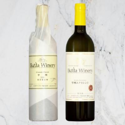 ふるさと納税 甲州市 イケダワイナリー[グラン・キュヴェ 甲州/甲州エクセレント]2本セット