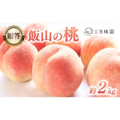 ふるさと納税 丸亀市 [6月下旬〜7月下旬発送] 贈答用 飯山の桃 約2kg(5玉〜7玉)