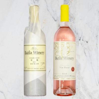 ふるさと納税 甲州市 イケダワイナリー[グラン・キュヴェ 甲州/ヴァン・ロゼ]2本セット