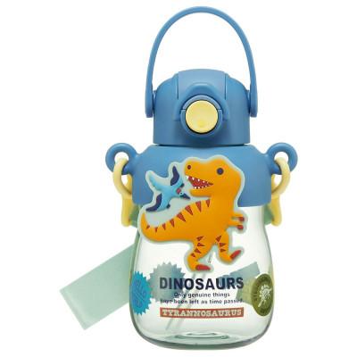 ふるさと納税 奈良市 ラバー マスコット付き ストロー水筒 PRMC7ST ディノサウルス skt149 695421