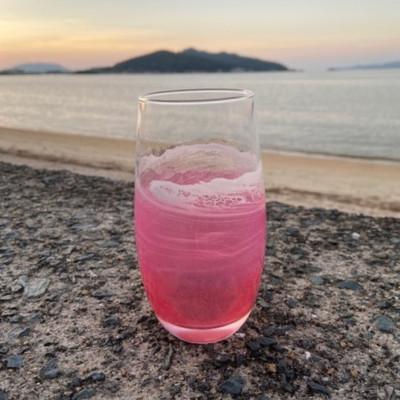 ふるさと納税 福岡市 [福岡市]オーシャングラス 1個 420ml[ピンク系] ACM002VC02