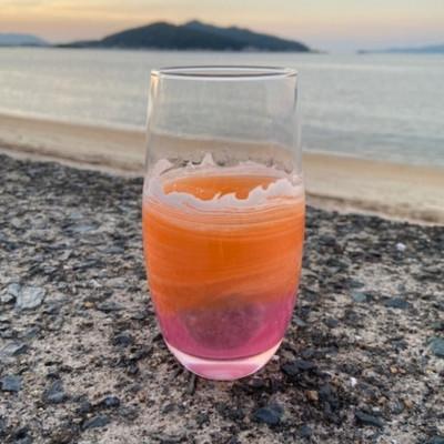 ふるさと納税 福岡市 [福岡市]オーシャングラス 1個 420ml[オレンジ系] ACM002VC04