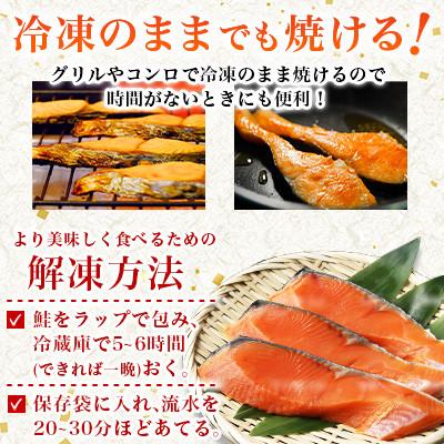 ふるさと納税 広川町 忙しい日に便利!冷凍のまま焼ける銀鮭切り身 約3kg(500g×6)の画像