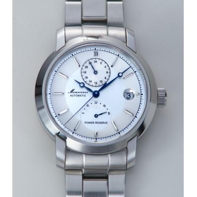 ふるさと納税 国立市 Monoceros GMT・パワーリザーブ搭載自動巻機械式腕時計1個 文字盤シルバー色