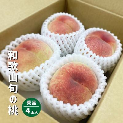 ふるさと納税 紀の川市 旬の桃 秀品 4玉 和歌山県紀の川市