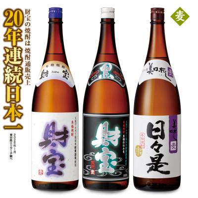 ふるさと納税 垂水市 [麦焼酎]一升瓶3種3本セット(垂水市)