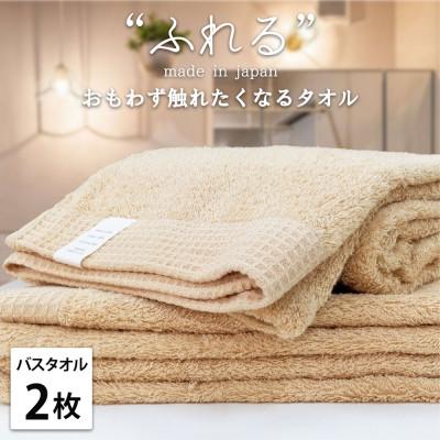 ふるさと納税 泉大津市 [バスタオル2枚組]思わずふれたくなる しなやかバスタオル(60×120cm)AP