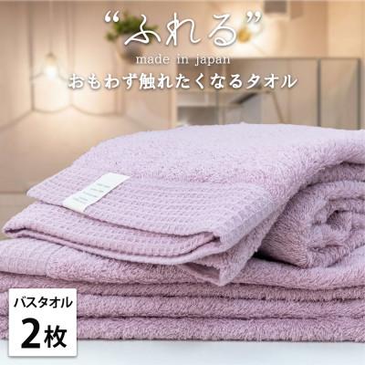 ふるさと納税 泉大津市 [バスタオル2枚組]思わずふれたくなる しなやかバスタオル(60×120cm)RA