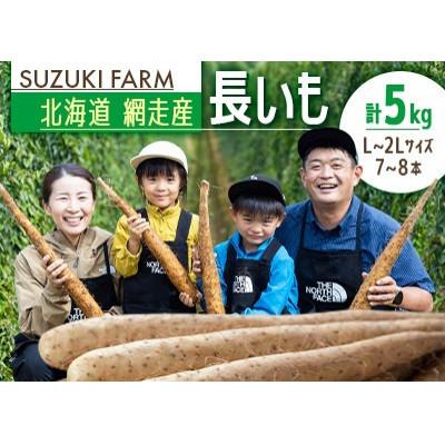 ふるさと納税 網走市 令和7年産 SUZUKI FARM 長いも5kg (L〜2Lサイズ 7〜8本)
