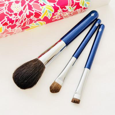 ふるさと納税 熊野町 熊野化粧筆 凪定番3本セット 熊野筆ほうこどう