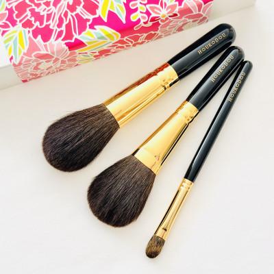 ふるさと納税 熊野町 熊野化粧筆 宙人気高級リス毛3本セット 熊野筆ほうこどう