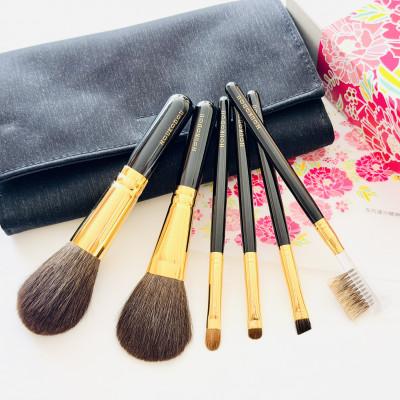 ふるさと納税 熊野町 熊野化粧筆 宙高級6本セット&amp;ケース 熊野筆ほうこどう