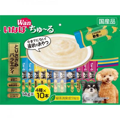 ふるさと納税 静岡市 いなば 犬・Wanちゅ〜る とりささみバラエティ (14g×40本)×8袋