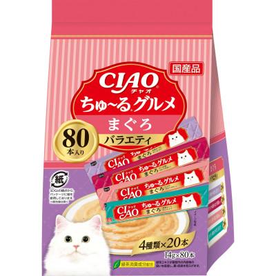 ふるさと納税 静岡市 いなば 猫・CIAOちゅ〜るグルメ まぐろバラエティ (14g×80本)×6袋