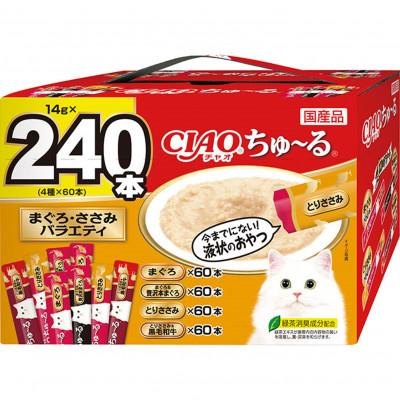ふるさと納税 静岡市 いなば 猫・CIAOちゅ〜る まぐろ・ささみバラエティ (14g×240本)×2箱