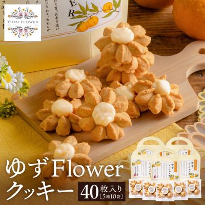 ふるさと納税 市川町 クッキー「ゆずFlower」[8個入り×5箱] 011AD01N.