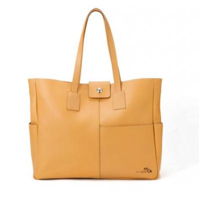 ふるさと納税 姫路市 0524 A4サイズでPCが入るシンプルな本革トートバッグ(キャメル)