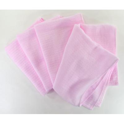 ふるさと納税 泉佐野市 やわらかガーゼ フェイスタオル 4枚 ピンク 泉州産タオル