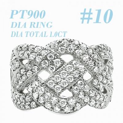 ふるさと納税 笛吹市 PT900 DIA RING 1.0CT 1本 RAAT-20DI-P #10
