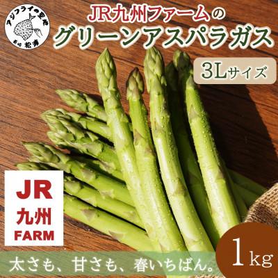 ふるさと納税 松浦市 JR九州ファームのグリーンアスパラガス 3Lサイズ 1kg