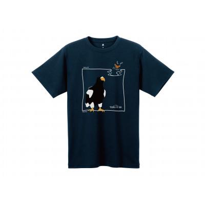 ふるさと納税 小清水町 モンベル×小清水町コラボウイックロンTシャツ「オオワシ」 ダークネイビー Mサイズ