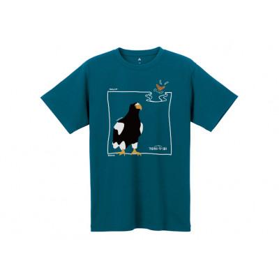 ふるさと納税 小清水町 モンベル×小清水町コラボウイックロンTシャツ「オオワシ」 ダークマラード XLサイズ