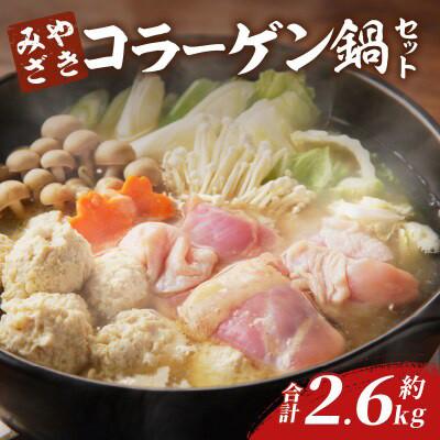 ふるさと納税 都農町 コラーゲン鍋セット(合計 約2.6kg)[T017-0055]