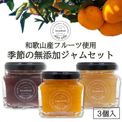 ふるさと納税 印南町 [無添加]和歌山産 季節のジャム3種セット (ゆらみかんジャム+季節のおすすめジャム)