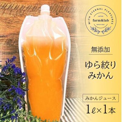 ふるさと納税 印南町 無添加みかんジュース『ゆら絞り みかん』 1L