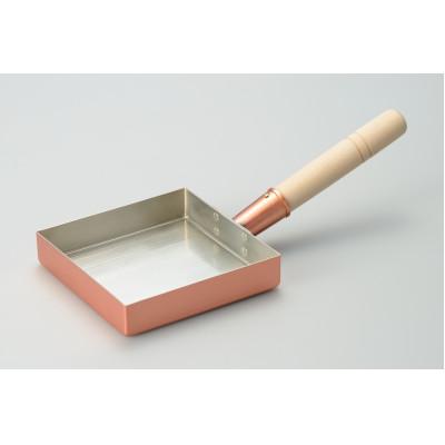 ふるさと納税 燕市 CS-062 千歳 純銅木柄玉子焼15 × 15cm