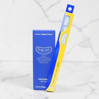 ふるさと納税 内子町 うちこコスメ ロブラング歯磨き粉1個+歯ブラシ1本セット