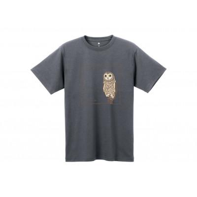 ふるさと納税 小清水町 モンベル×小清水町コラボウイックロンTシャツ「コミミズク」 シャドウ Lサイズ