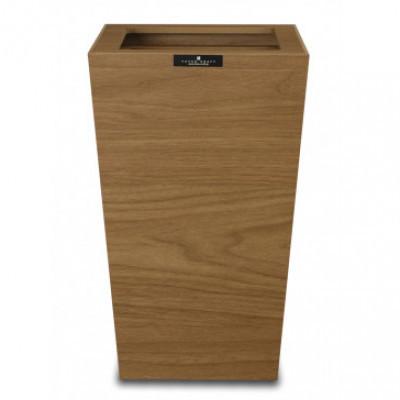 ふるさと納税 印南町 バスク ダストボックス スクエア 7L ブラウン ソファの横に置きたい木目調くず入れ