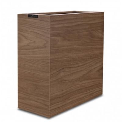 ふるさと納税 印南町 バスク ダストボックス スリム 8.5L ブラウン 幅を取らないスリムな木目調くず入れ