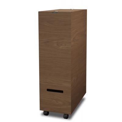 ふるさと納税 印南町 バスク グランデペール 2段 ブラウン アイランド型キッチンに美しくフィットする木目調くず入れ