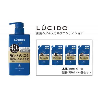 ふるさと納税 福崎町 マンダムのルシード 薬用ヘア&amp;スカルプコンディショナー(本体1個+詰替用4個)MA-21B