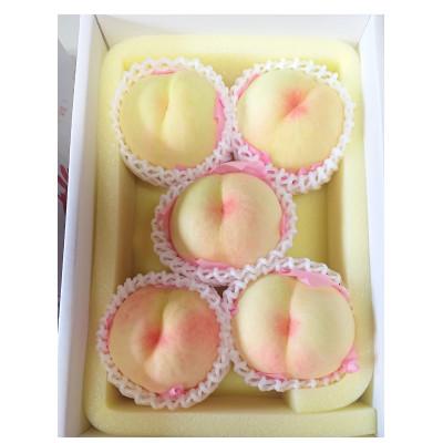 ふるさと納税 美咲町 岡山市 一宮地区産 清水白桃 5〜6玉入り 1.5キロ