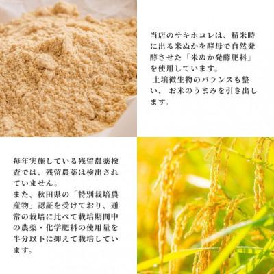 ふるさと納税 大潟村 サキホコレ20kg 秋田県産特別栽培米 5kg×4袋 大潟村のお米【令和7年産】精米の画像