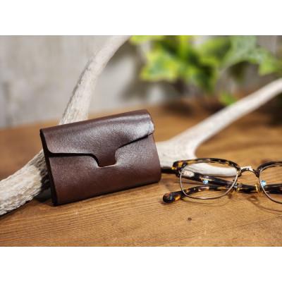 ふるさと納税 小浜市 カードケース スリム[ブラウン]