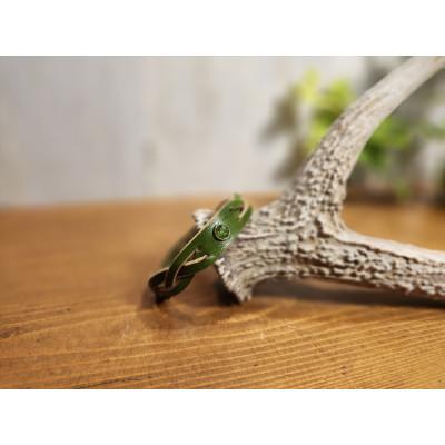 ふるさと納税 小浜市 リベットブレスレッド[グリーン]