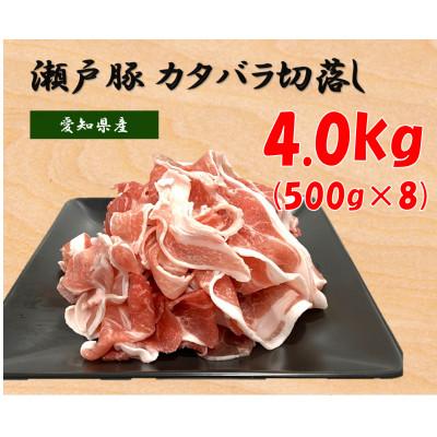 ふるさと納税 瀬戸市 瀬戸豚カタバラ切落し4kg