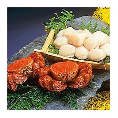 ふるさと納税 網走市 厳選活〆茹で毛蟹2尾で約1kg&amp;無添加刺身帆立500gセット