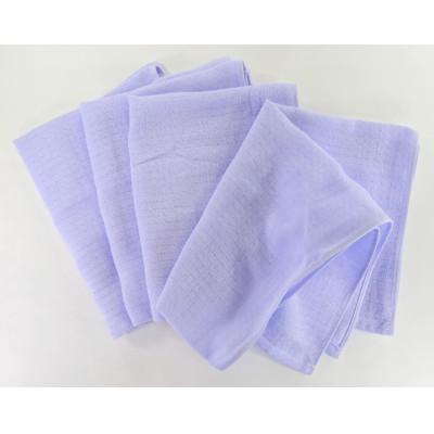 ふるさと納税 泉佐野市 やわらかガーゼ フェイスタオル 4枚 パープル 泉州産タオル 099H4313