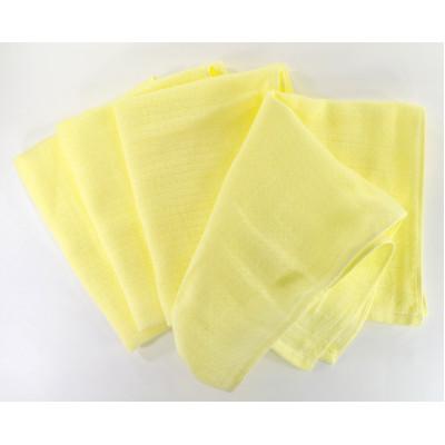 ふるさと納税 泉佐野市 やわらかガーゼ フェイスタオル 4枚 イエロー 泉州産タオル 099H4317