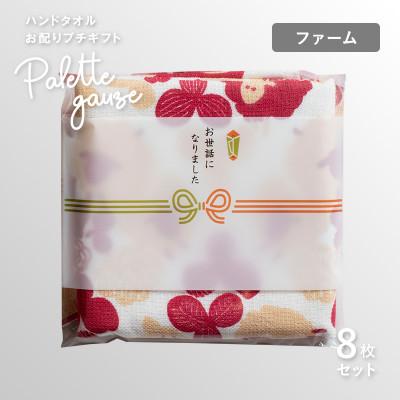 ふるさと納税 泉佐野市 パレットガーゼハンドタオル(個包装)8枚 ファーム