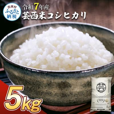 ふるさと納税 芸西村 令和7年産 芸西米コシヒカリ 5kg[KNK012-R7]