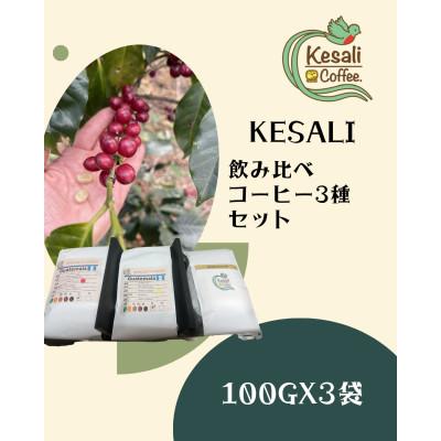 ふるさと納税 高松市 Kesali飲み比べコーヒー豆3種セット